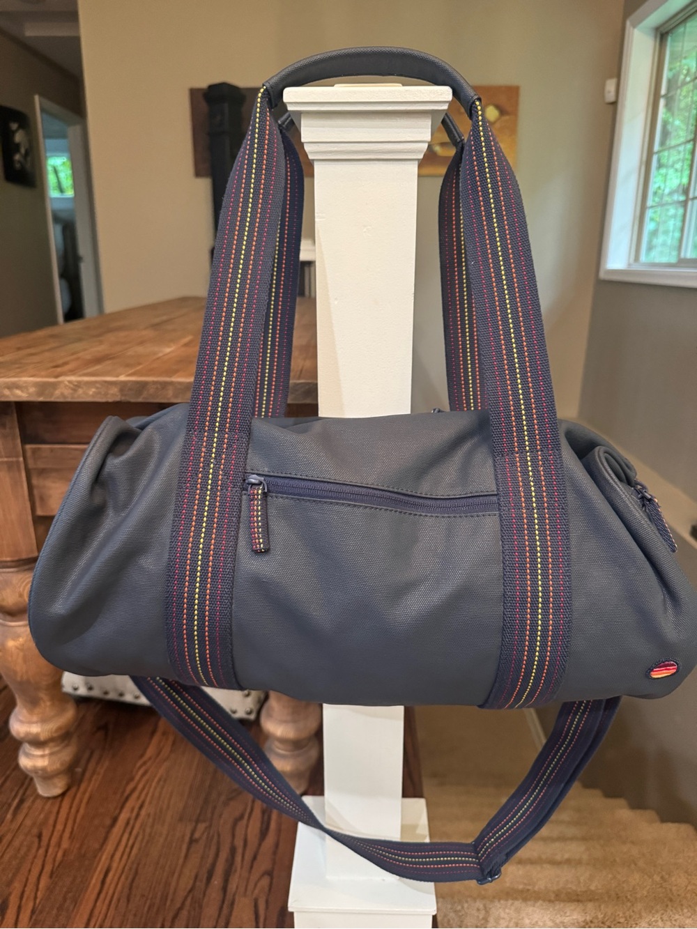 Marine Layer duffel bag, navy with detachable shoulder strap